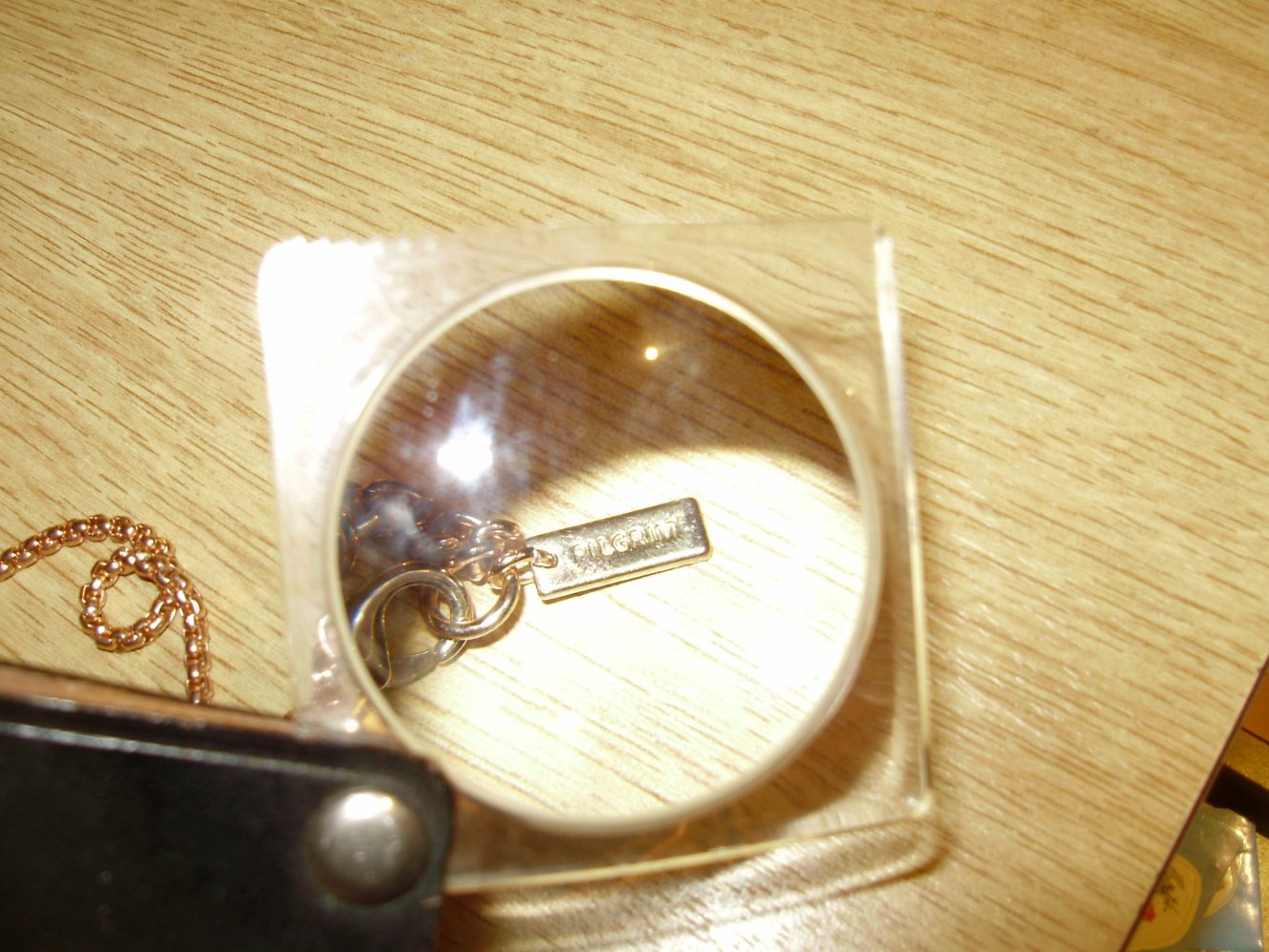 Pilgrim Kette lang rosegold / silber 3 lagig NEU