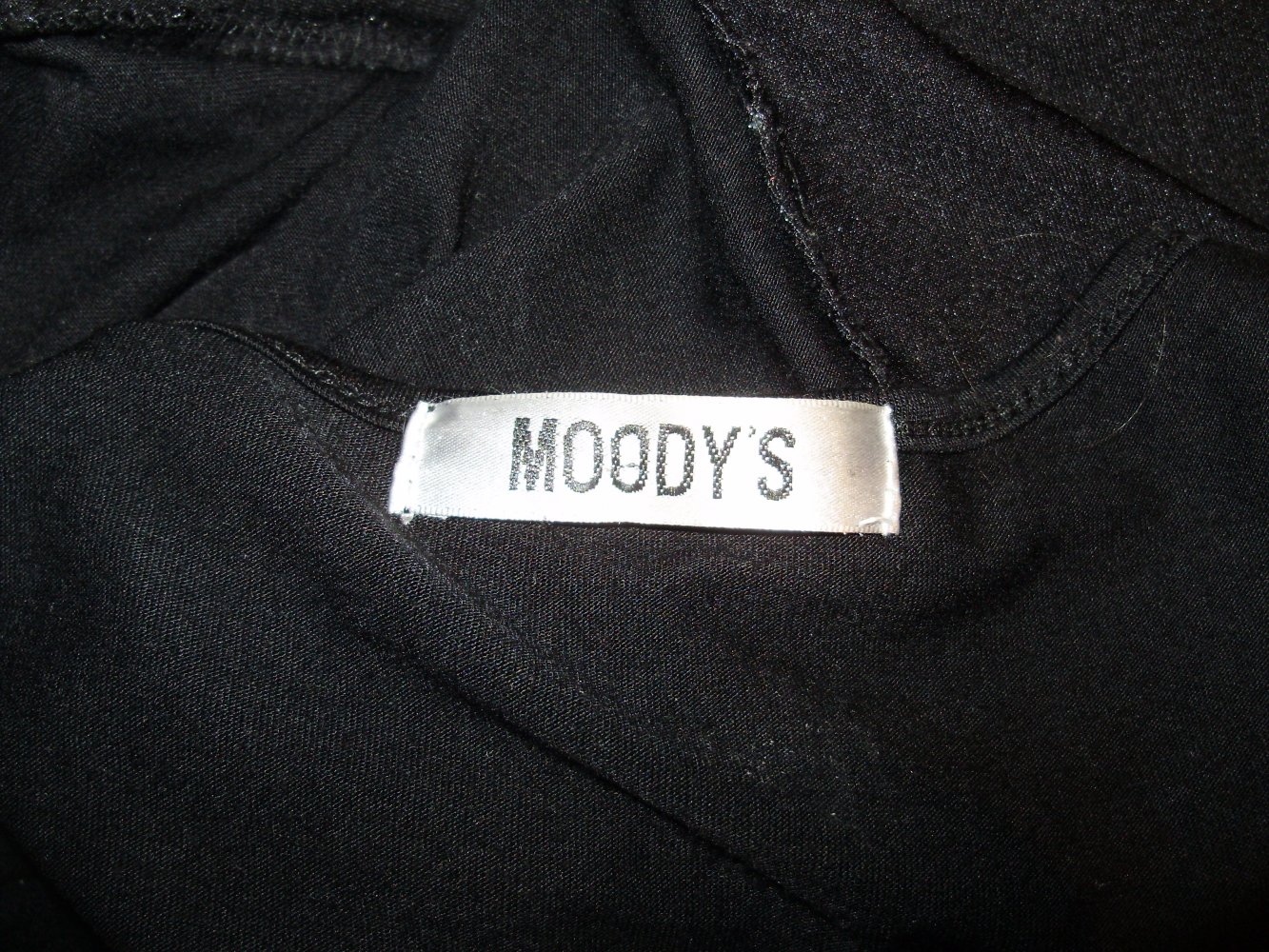 Moodys Top schwarz Spitze Klöppel S / M passend