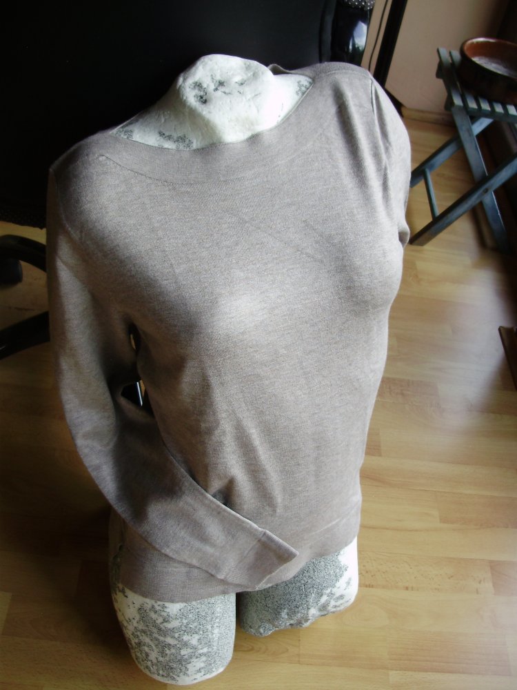Pullover Feinstrick beige hellbraun S NEU