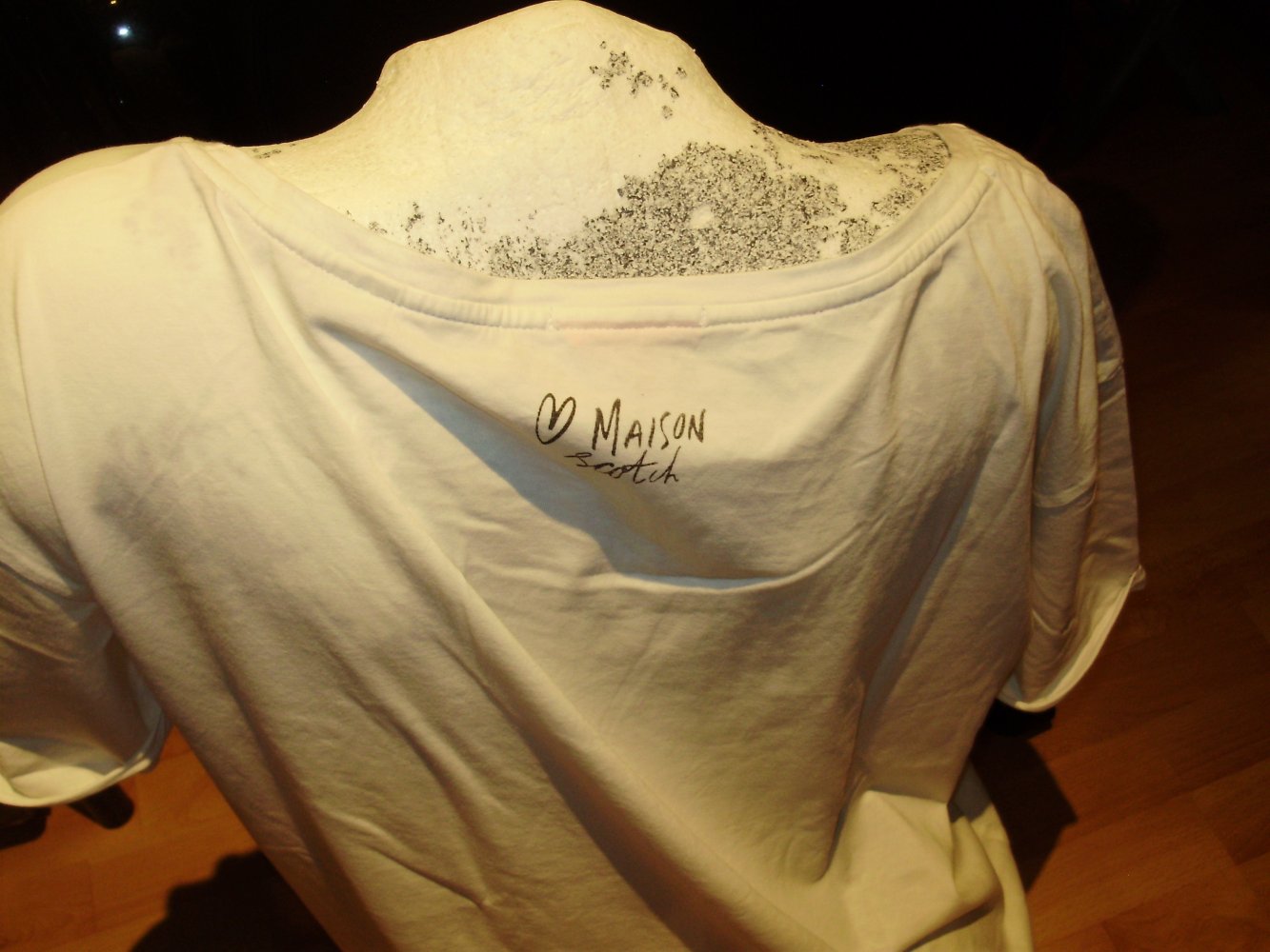 Maison Scotch Shirt creme Print Gr 4 = L