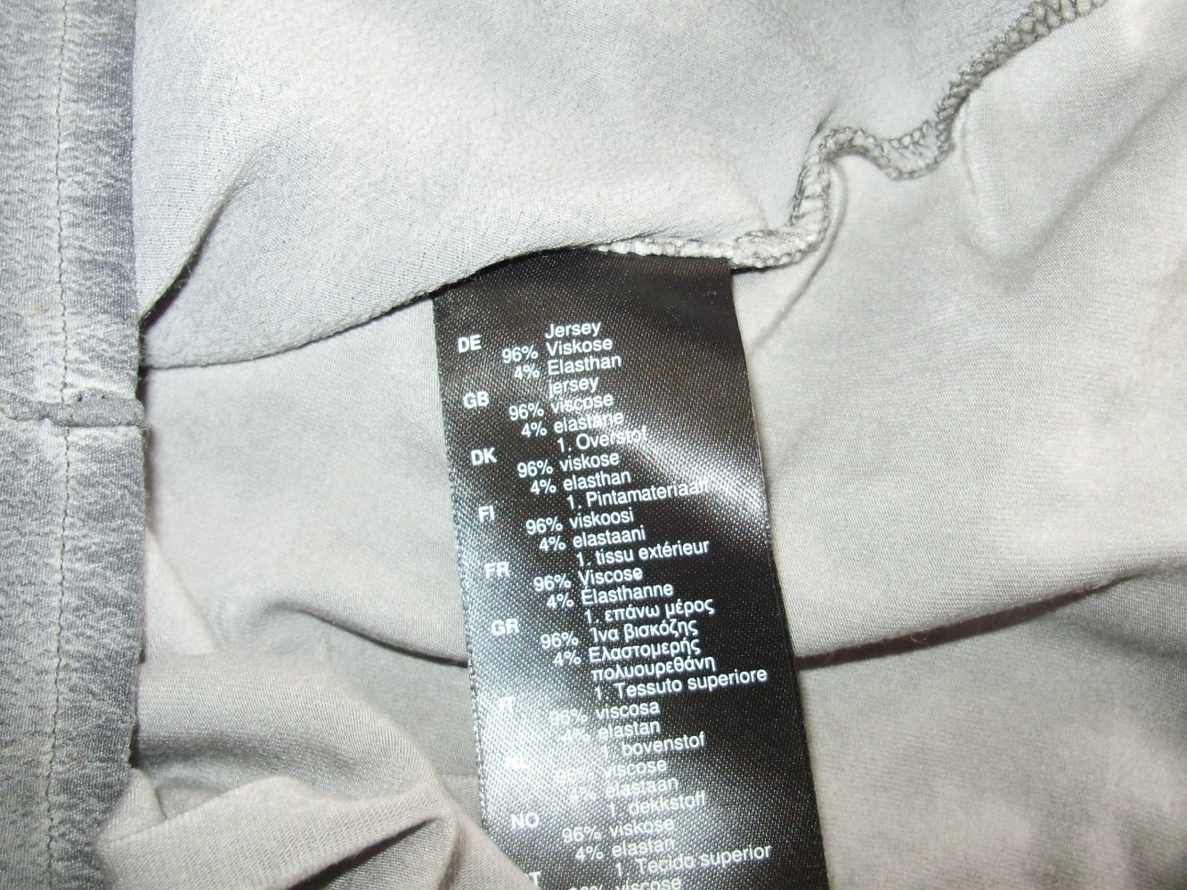 VETONO LongarmShirt Shirt grau Spitze ausgefallen I= M