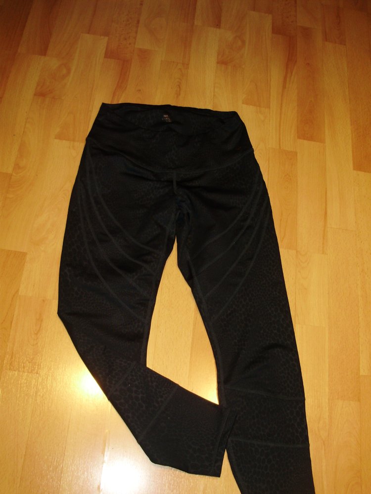 TCM Leggings blau grün Muster 7/8 Länge S
