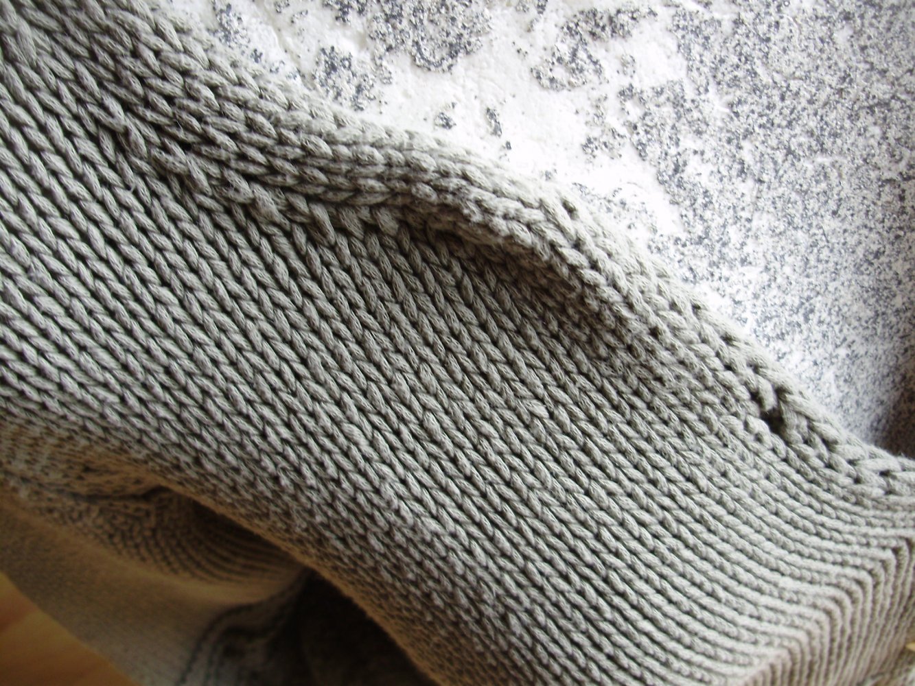 Deerberg Cardigan Grobstrick BW Leinen khaki M