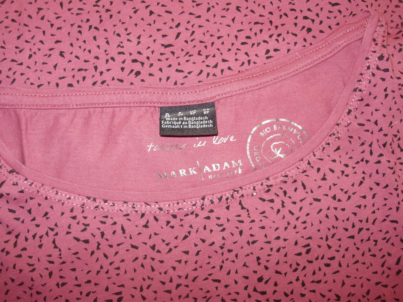Mark Adam Organic cotton BioBaumwolle altrosa Strichmuster 38 wie neu