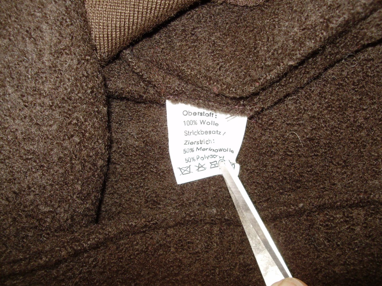 Backstage Woll Jacke braun weit S M