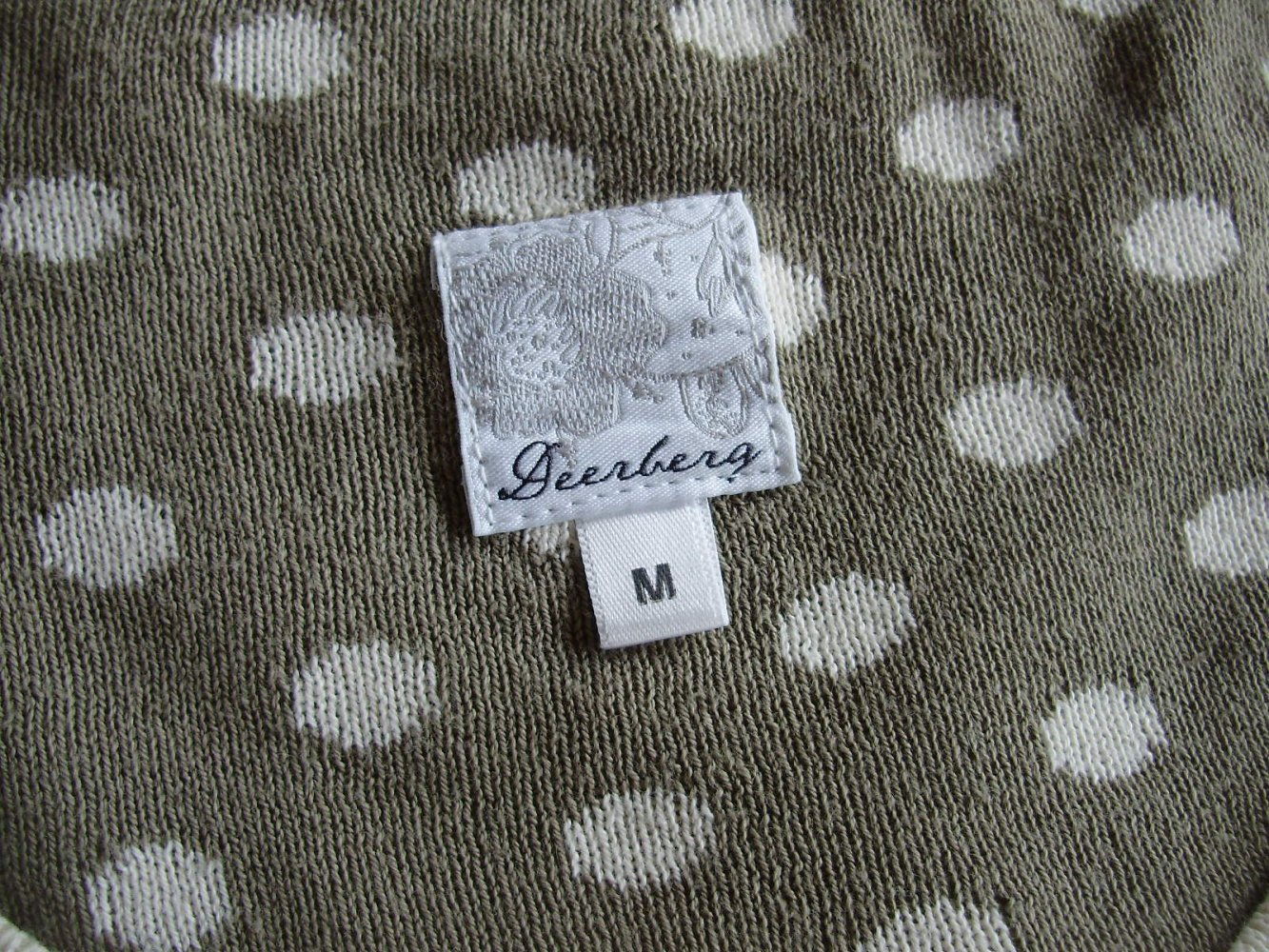 Deerberg Cardigan beige braun M 100% BW