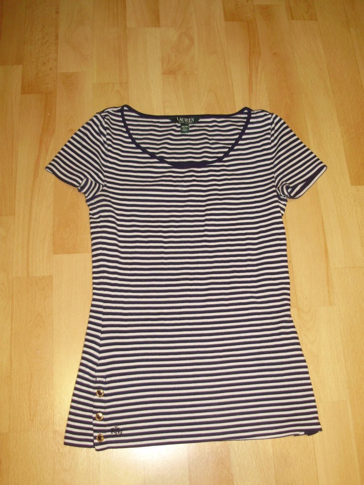 Ralph Lauren Shirt Streifen blau-weiß Marine XS S