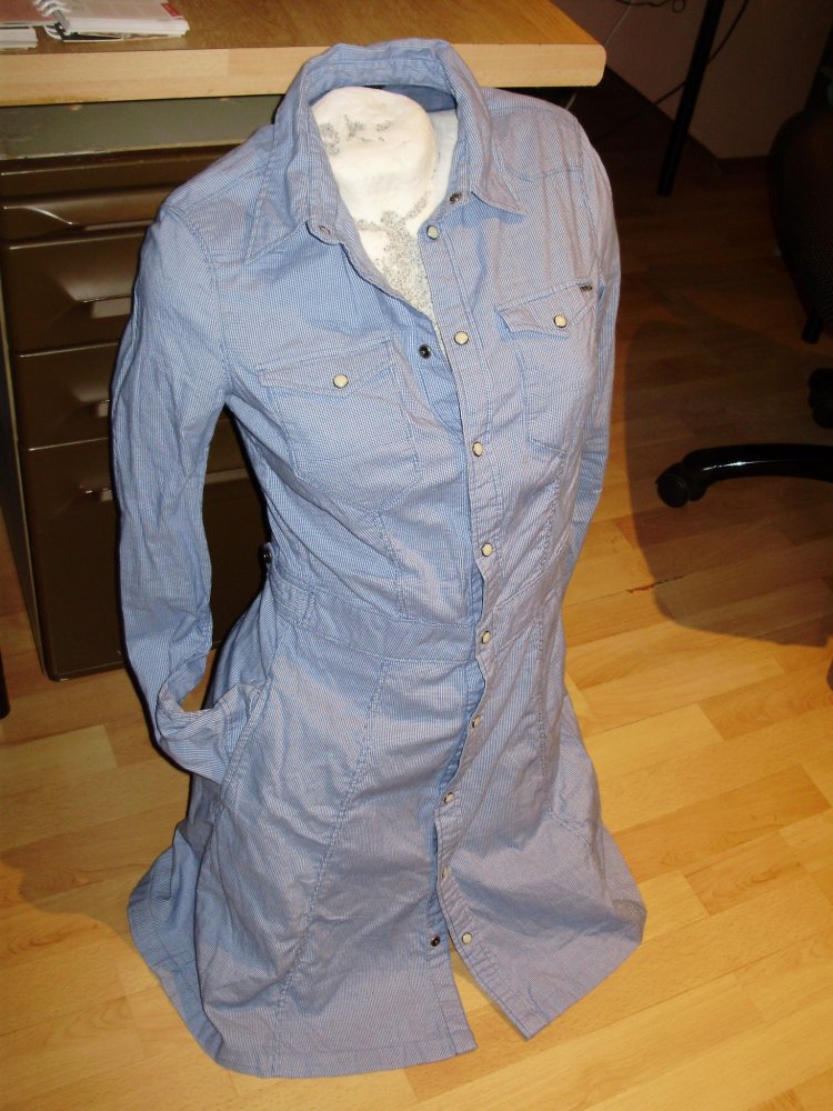 G-Star Raw Jeans Kleid blau Baumwolle S