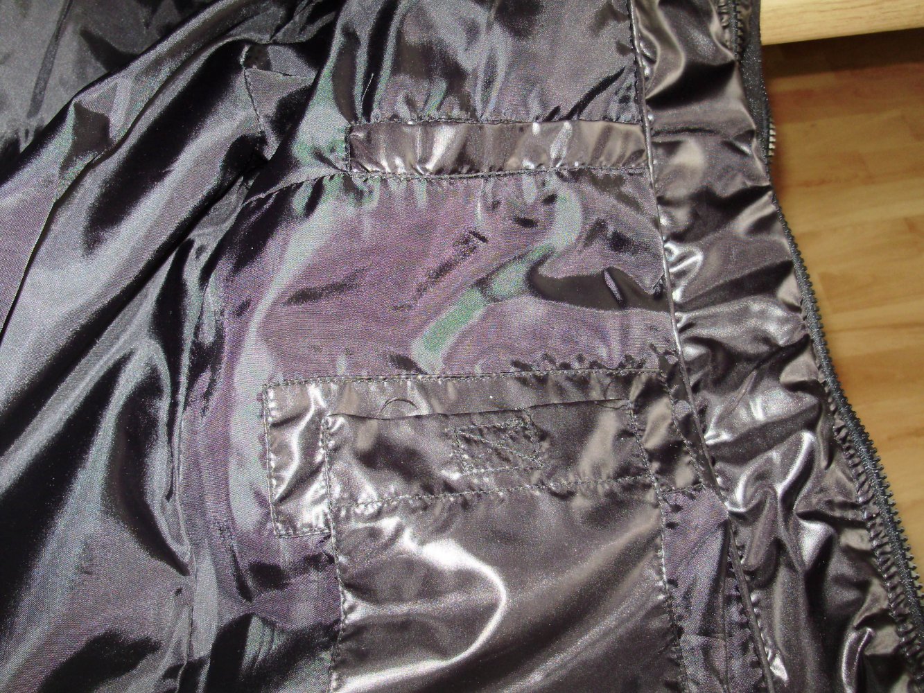 Stitch &Soul Steppjacke schwarz ausgefallen Kapuze abtrennbar M