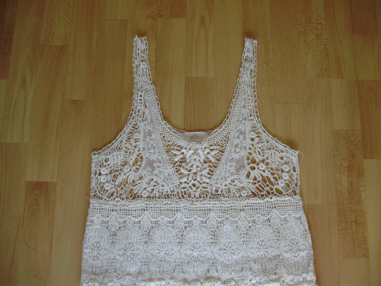 Spitzen Kleid weiß Creme M L Neu