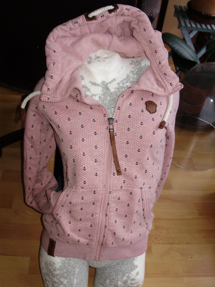 Naketano Sweat Hoodie rosa Anker S