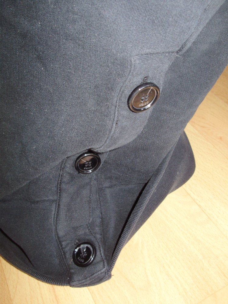 Hugo Boss Justin Teodoro Sweathoodie Kleid schwarz XS S