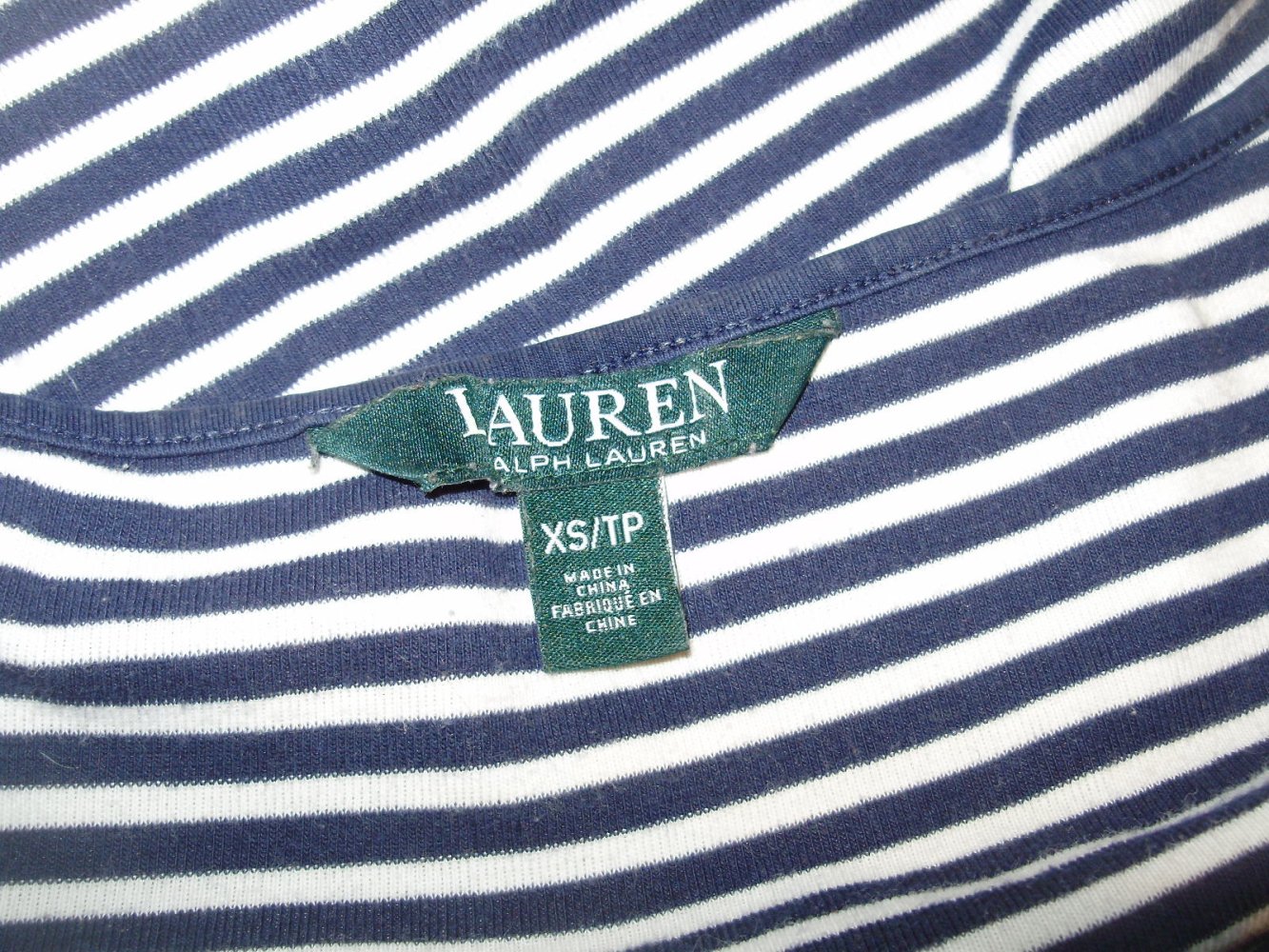 Ralph Lauren Shirt Streifen blau-weiß Marine XS S