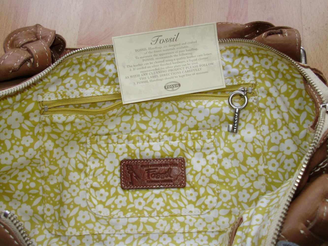 Fossil Leder Tasche braun cognac neu