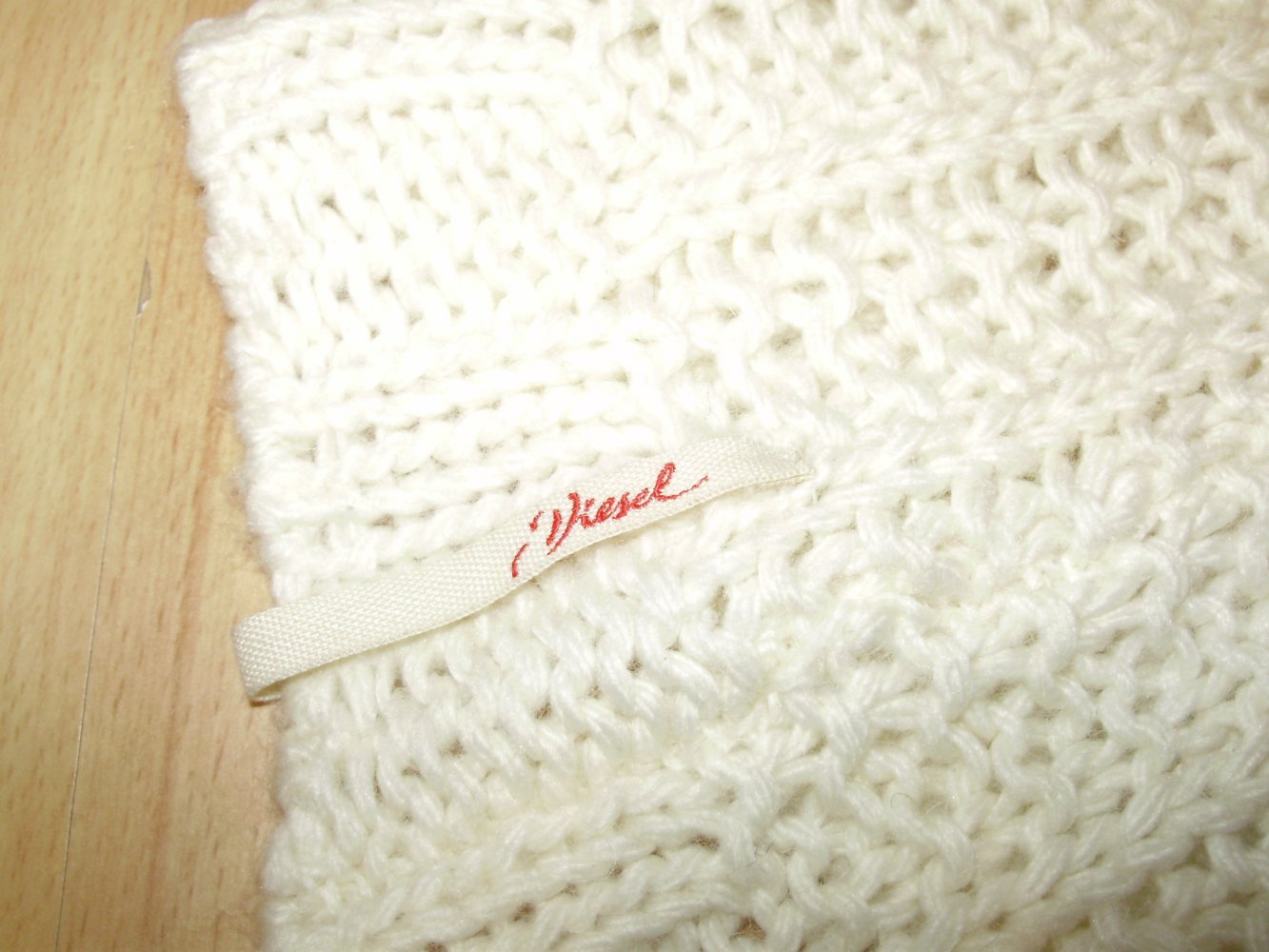 Diesel Kleid Pullover long beige Mohair / Wolle Gr S