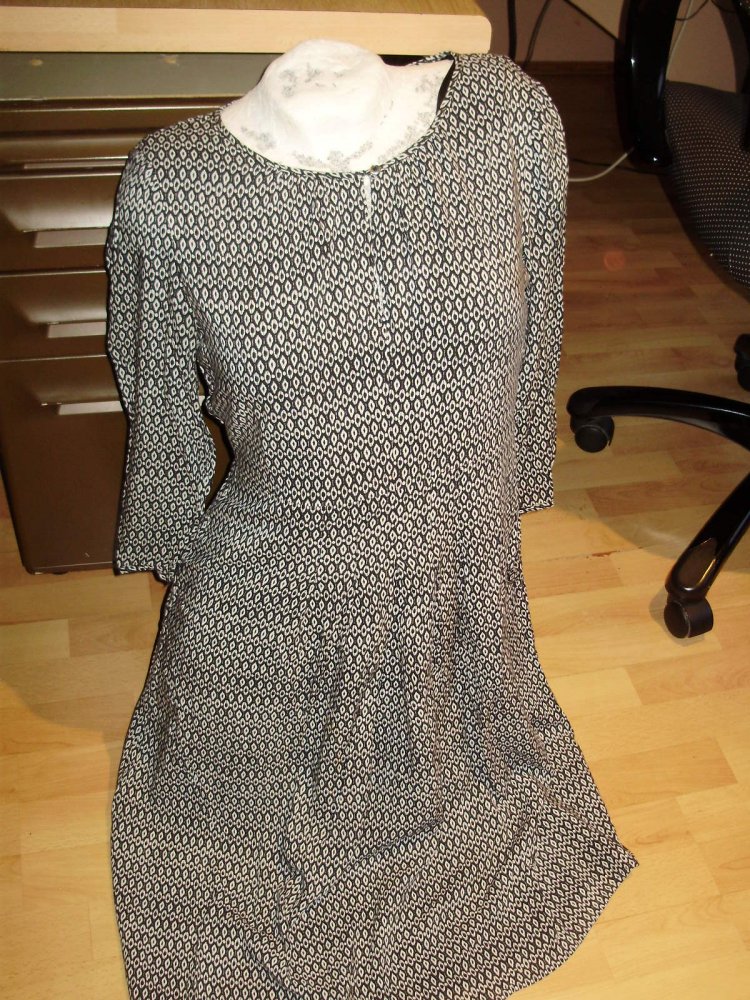 Marc O´Polo Kleid s/w Muster gefüttert 38