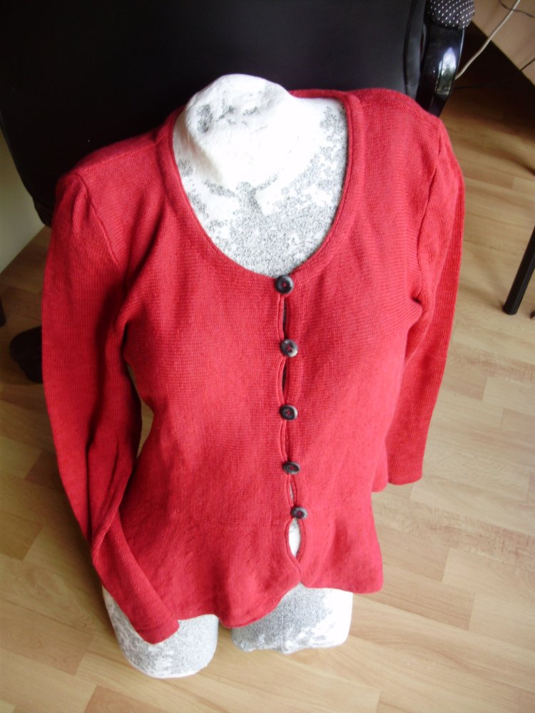 Country line Sweden Cardigan Leinen / BW ausgefallen M