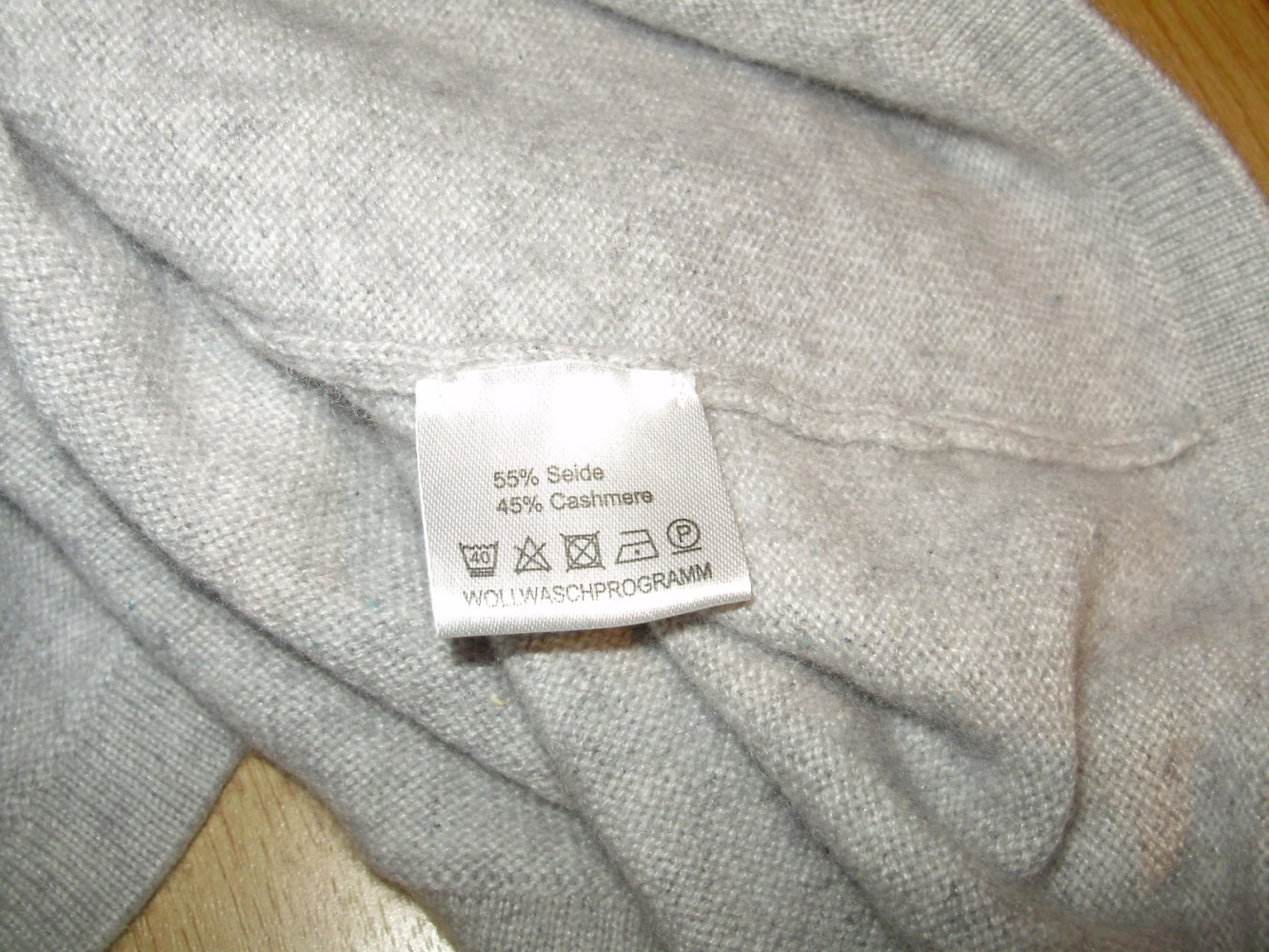 Adagio Pullover grau Kaschmir / Seide 48