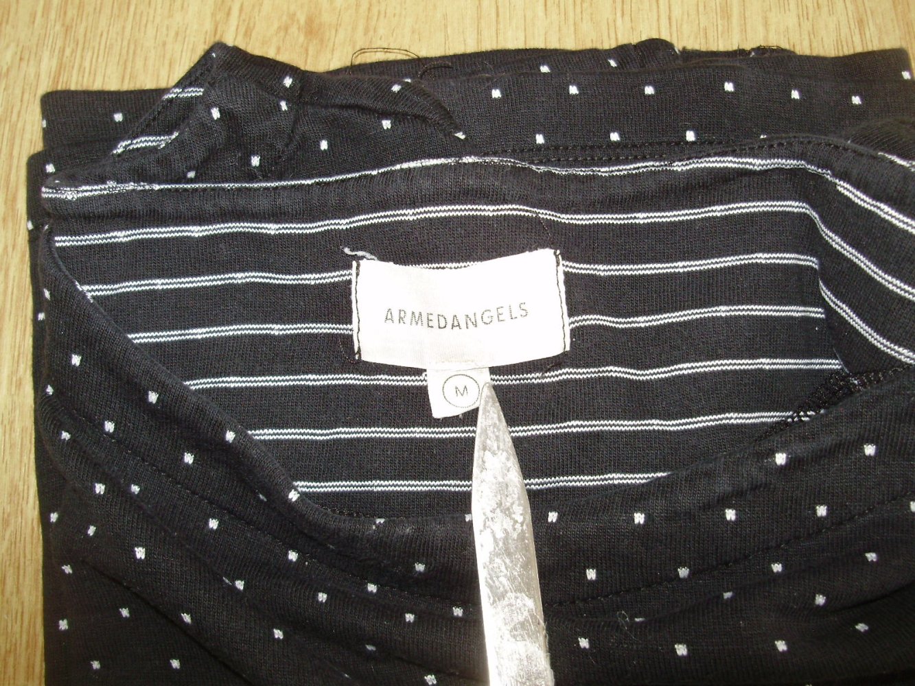 Armed angels Shirt schwarz Dots M