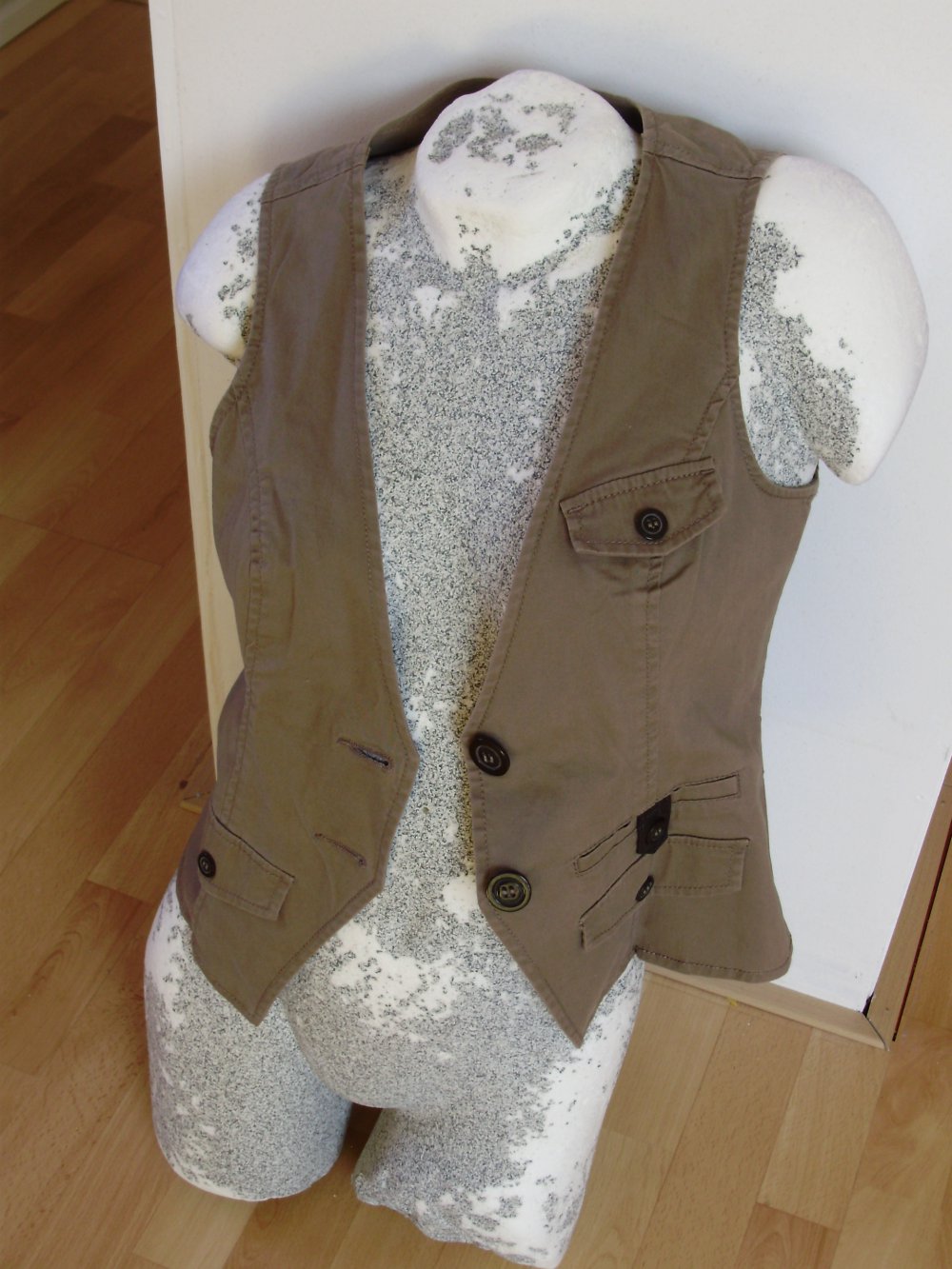 Street one Weste braun Riegel ausgefallen Gr 36 wie neu!