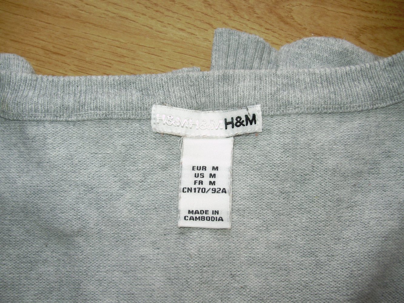H&M Feinstrick Pullover weiter Rundausschnitt 7/8 Arme M