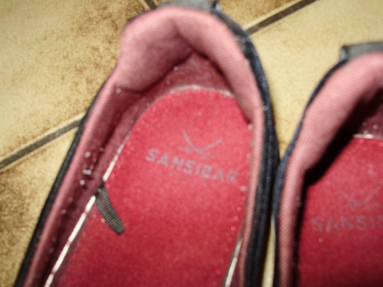 Sansibar Slipper Schuhe schwarz wie Samt 40/ 41