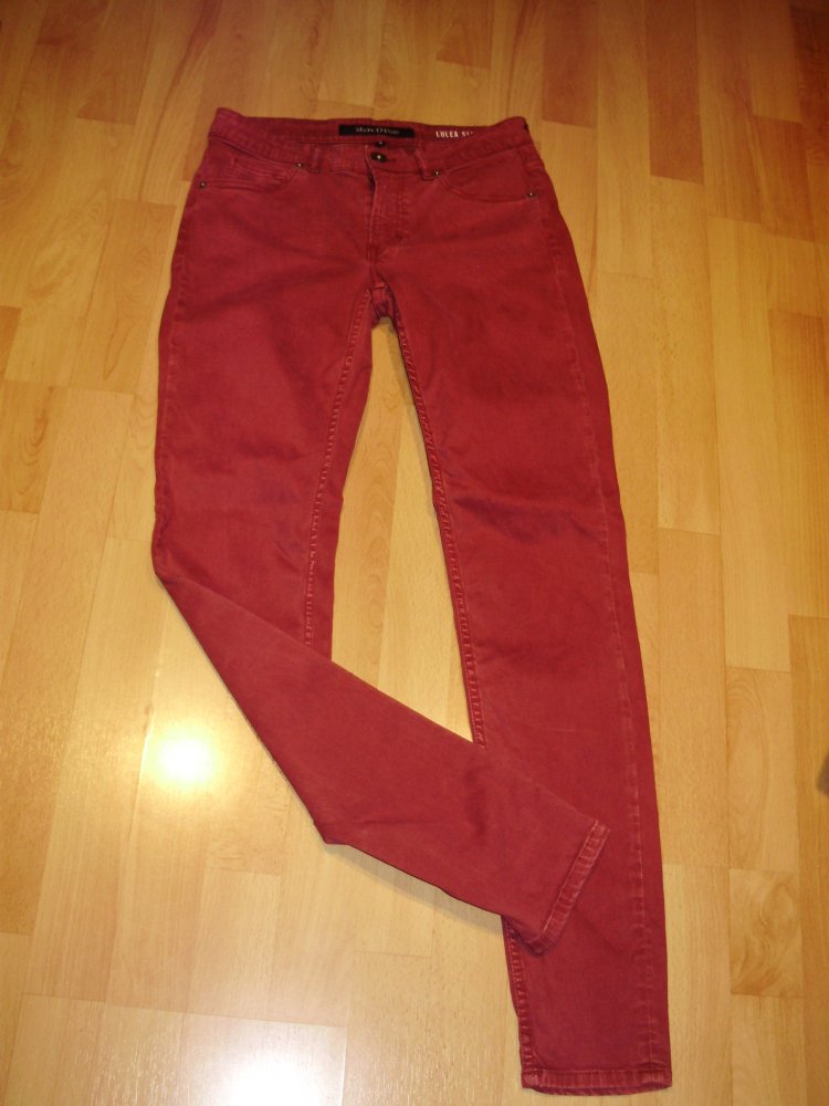 Marc O´Polo Jeans rot Lulea Slim Mid Waist 28 34