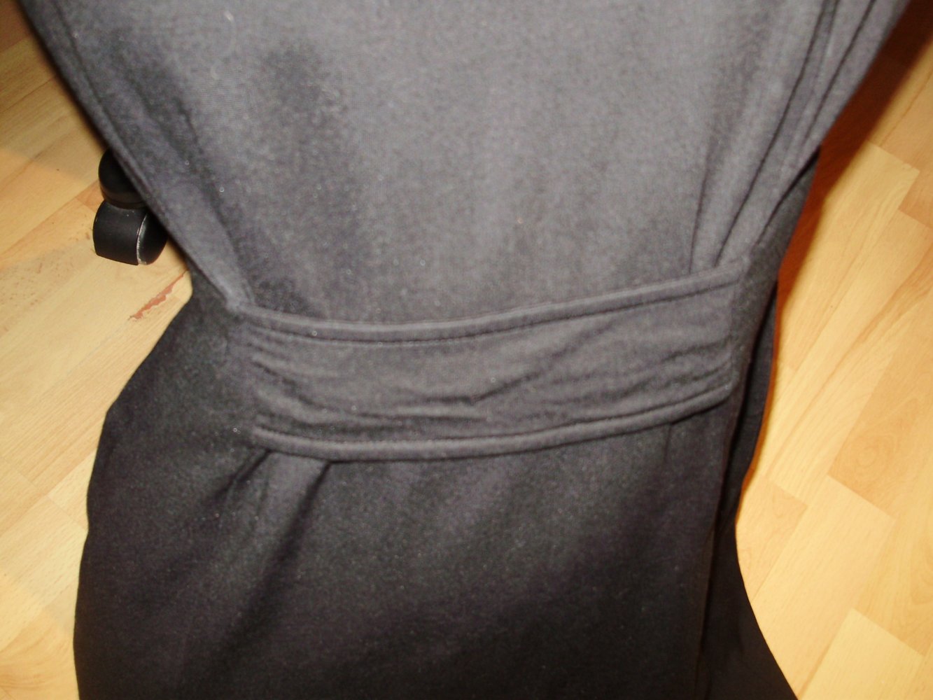Gant Kleid schwarz Stretch Riegl vorne Gr L