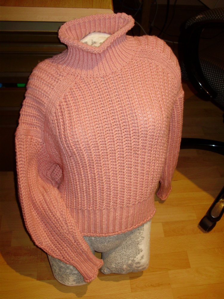H&M Pullover rosa Stehkragen warm Winter S