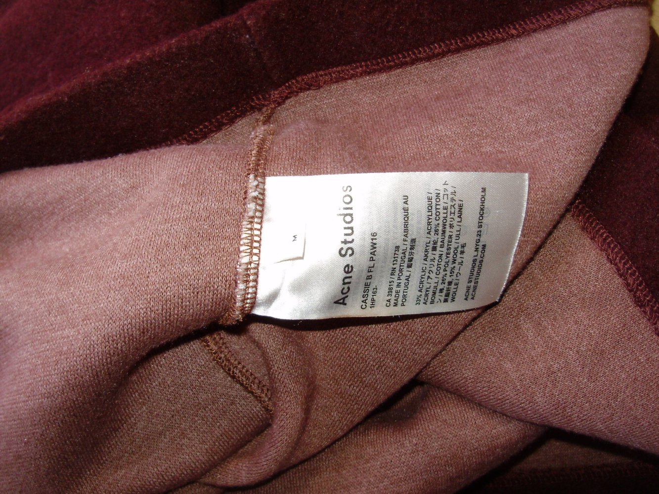 Acne Studio Pullover BW/ Wolle rostfarben M oversize