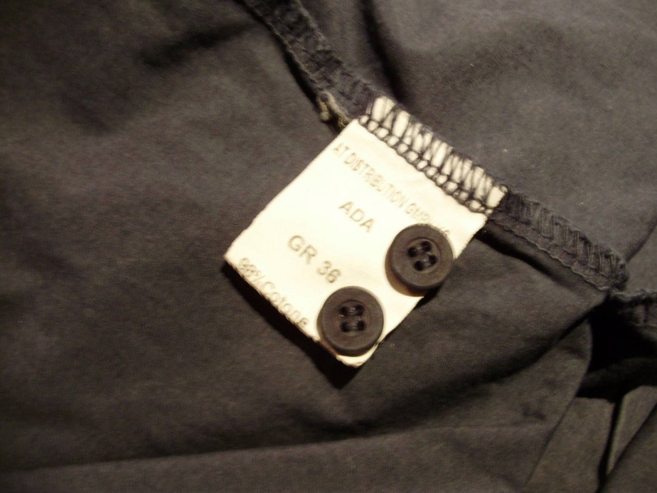another Kleid blau ausgestellt Hemdblusenstil S