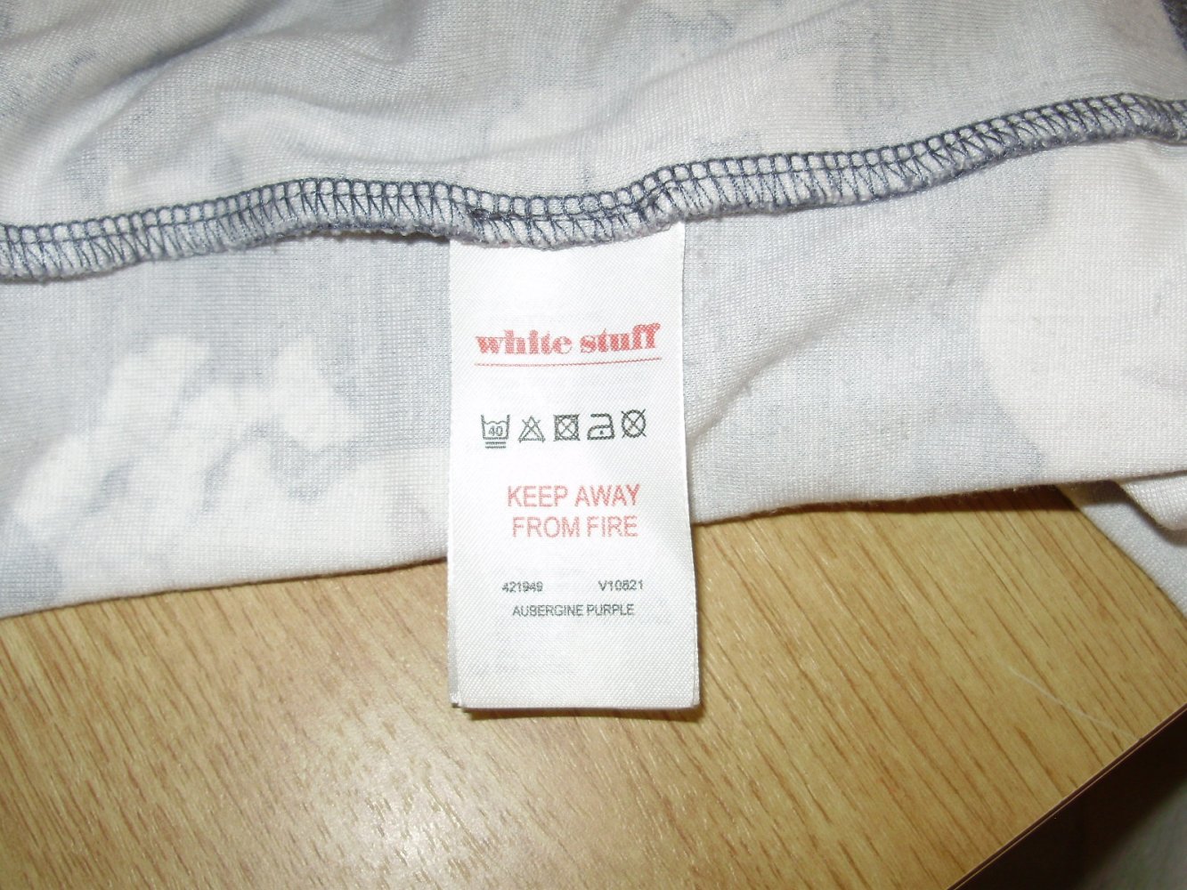 White Stuff Kleid 7/8 Ärmel grau rose rot 38