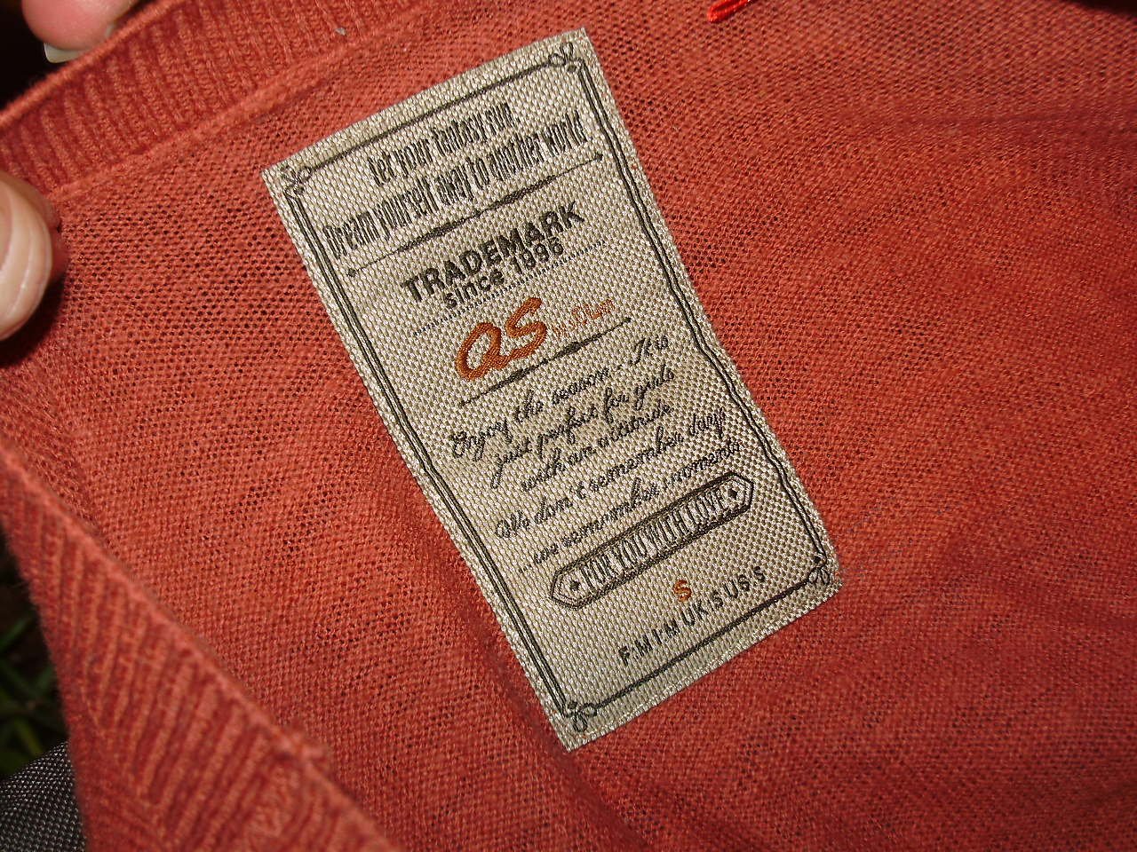 s. oliver Kurzarm Feinstrick Pullover rostrot S