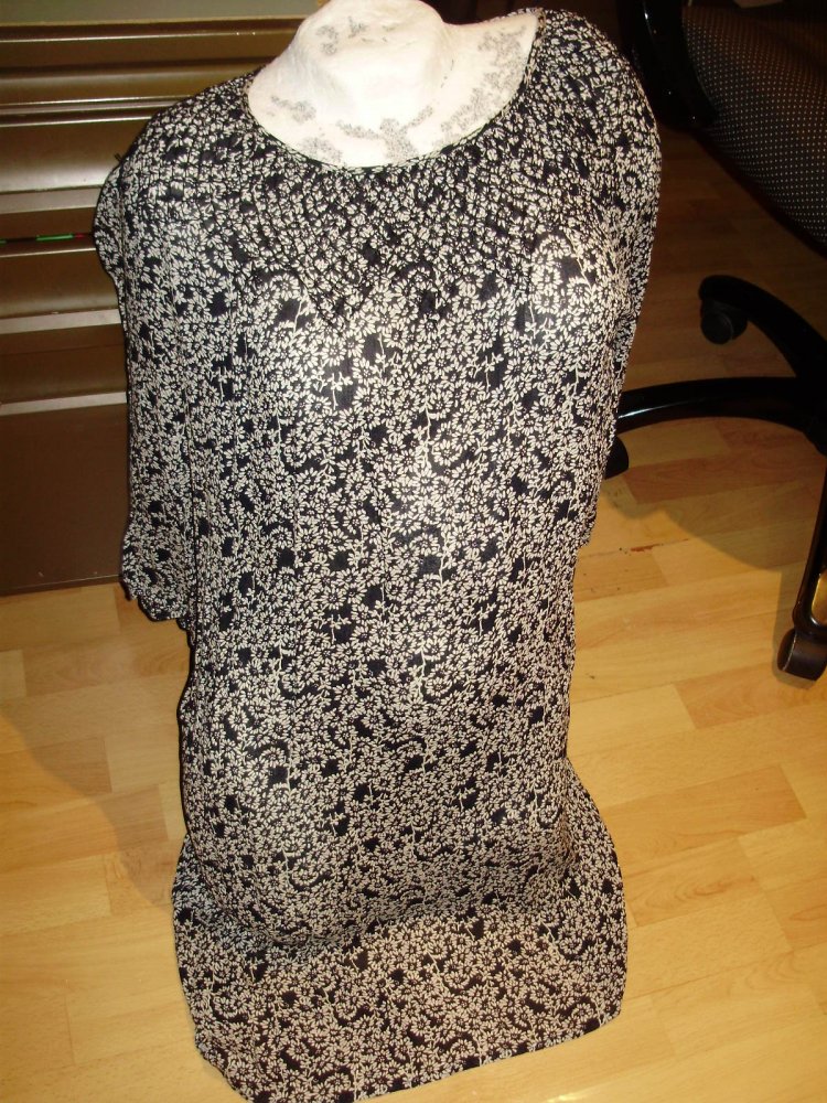 Marc O´Polo Kleid Smokteil schwarz weiß Muster 38