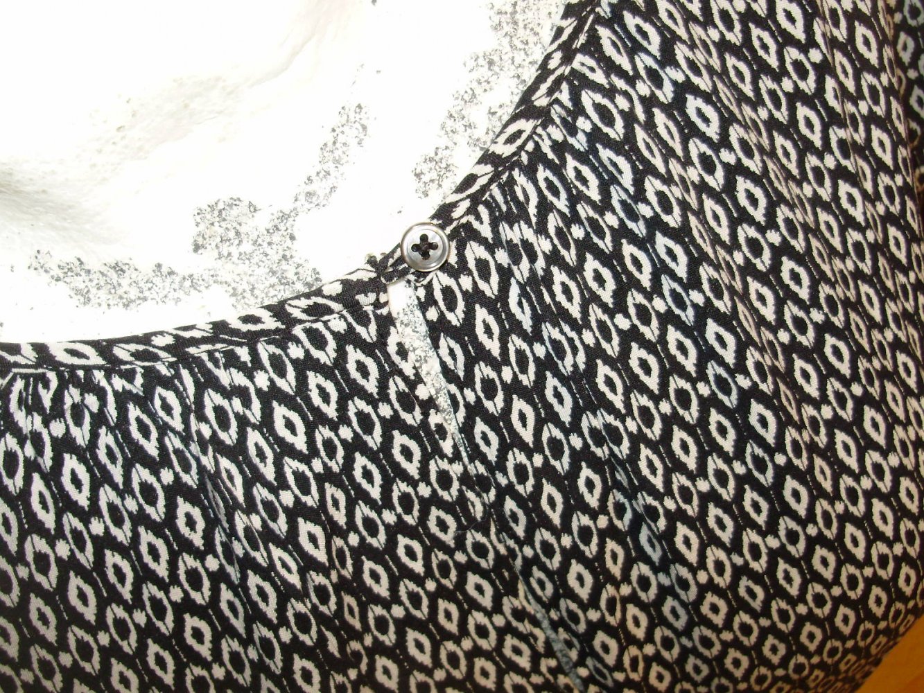 Marc O´Polo Kleid s/w Muster gefüttert 38