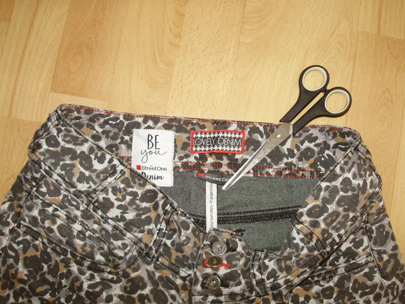 Street one Hose Leo Stretch Brauntöne27 S
