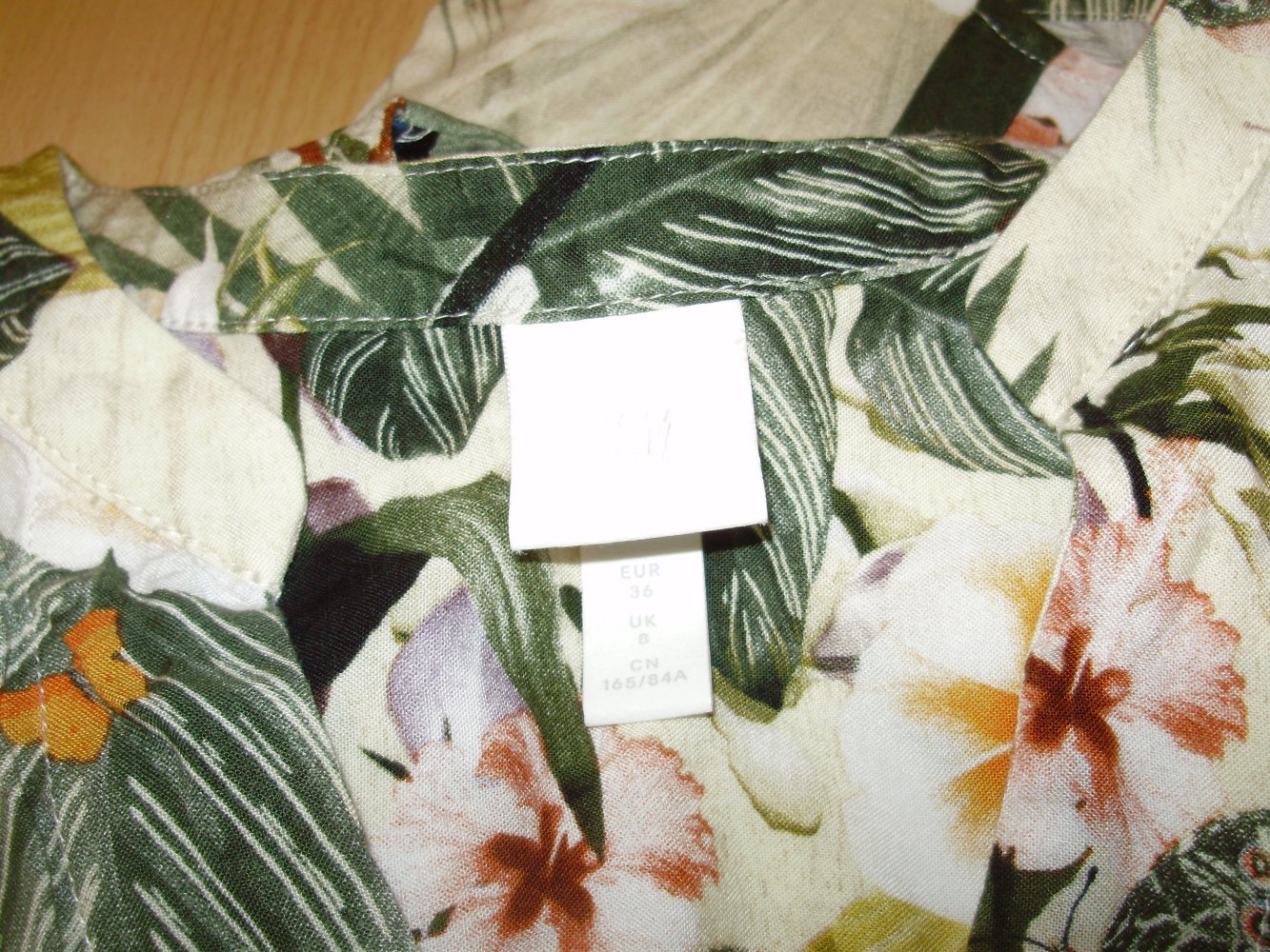 H&M Tunika Bluse bunt wunderschönes Muster Gr 36