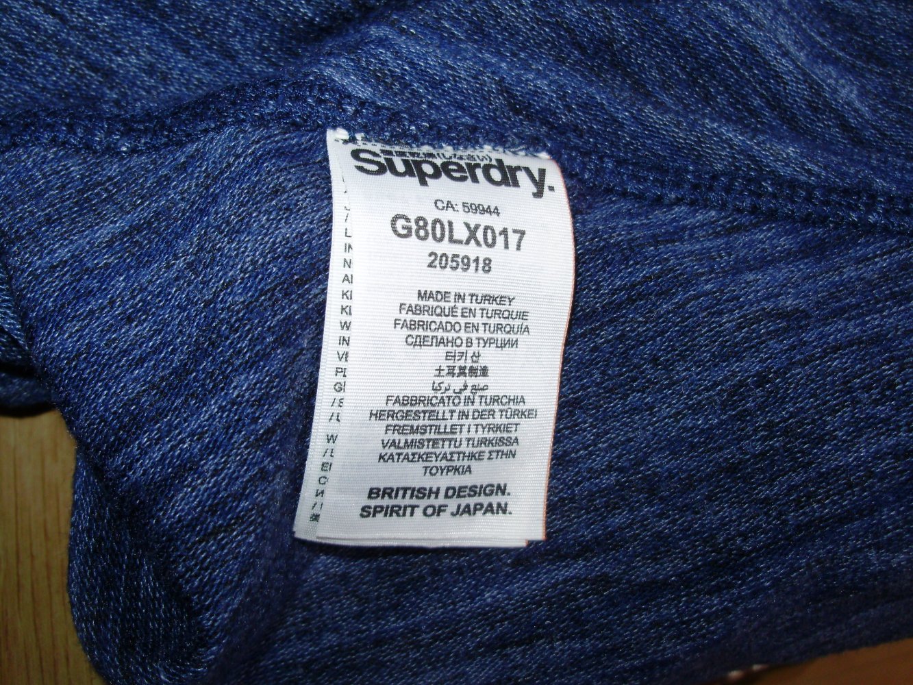 Superdry Kleid blau meliert Rock ausgestellt M