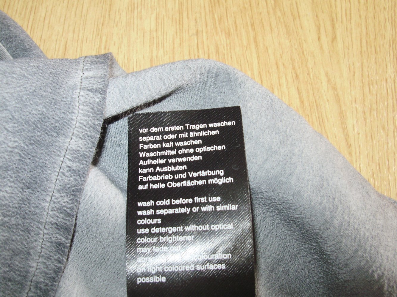 VETONO LongarmShirt Shirt grau Spitze ausgefallen I= M