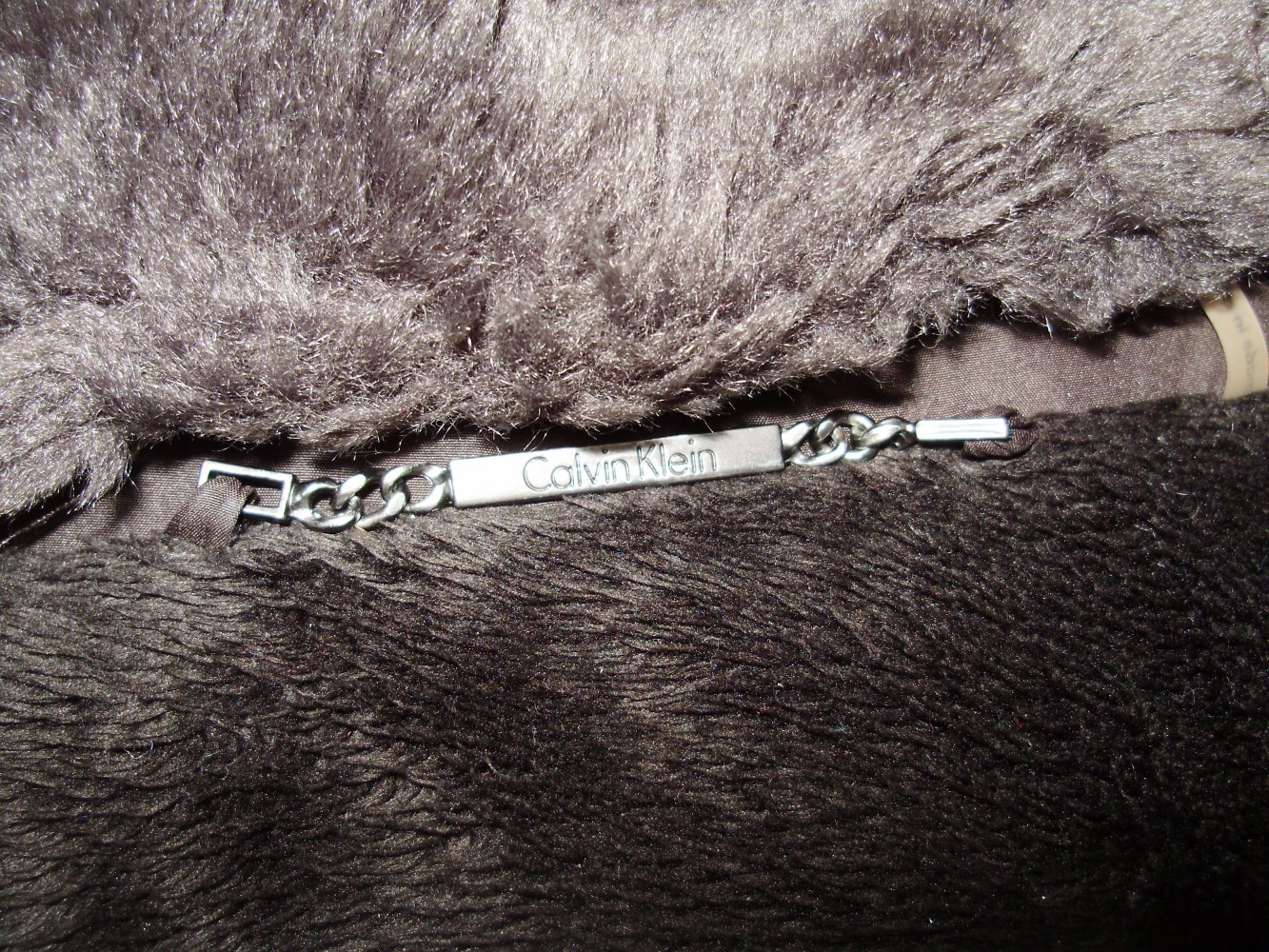 Calvin Klein Stepp Jacke Innenfutter Pelzimitat ausgefallen Gr M