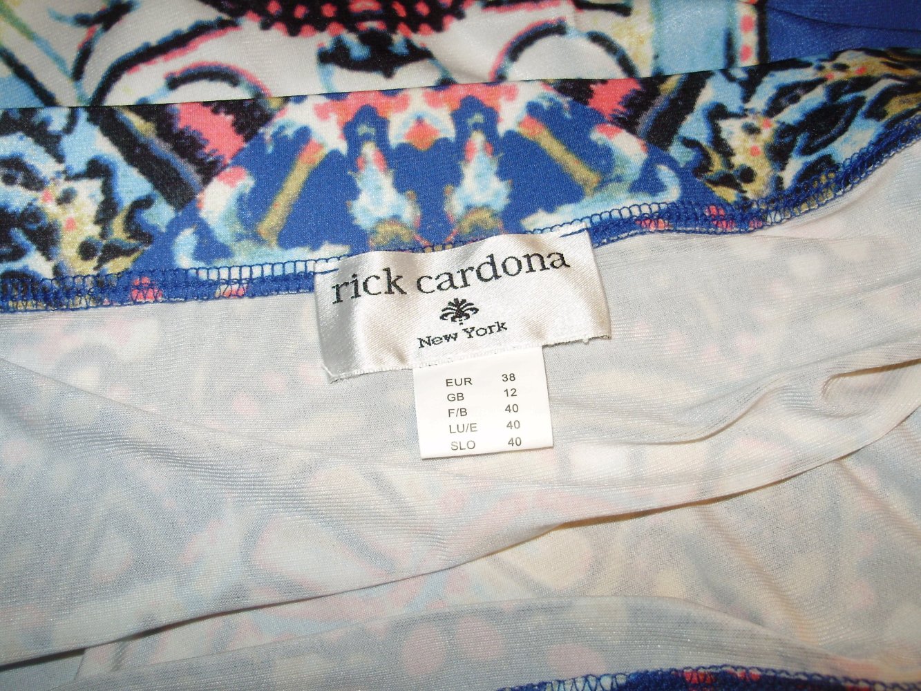 Rick Cardona Rock bunt leicht Gr 38