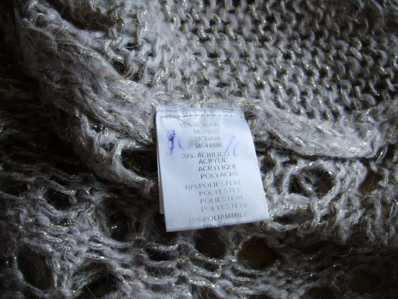 Mary ley Pullover bunt Glitzer S M passend