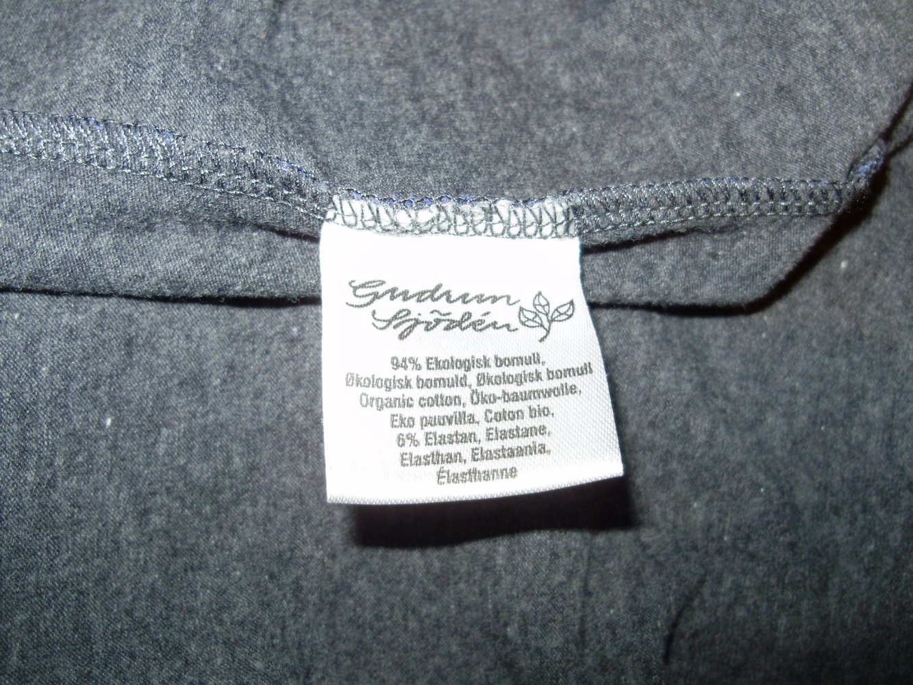 Gudrun Sjöden Kleid blau Muster Baumwolle organic S