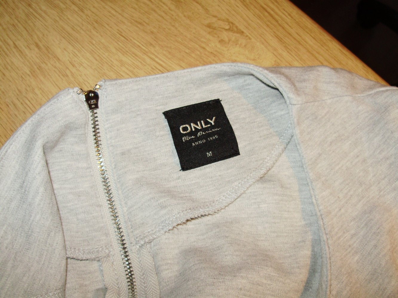 Only Sweat Kleid hellgrau M