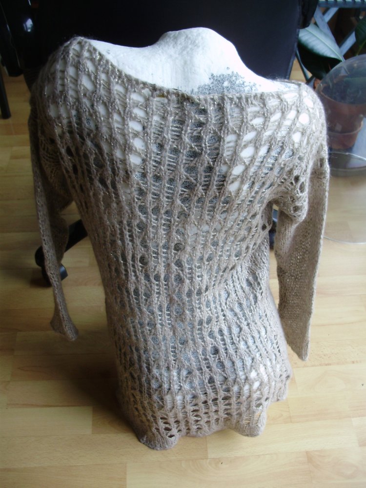 Mary ley Pullover bunt Glitzer S M passend