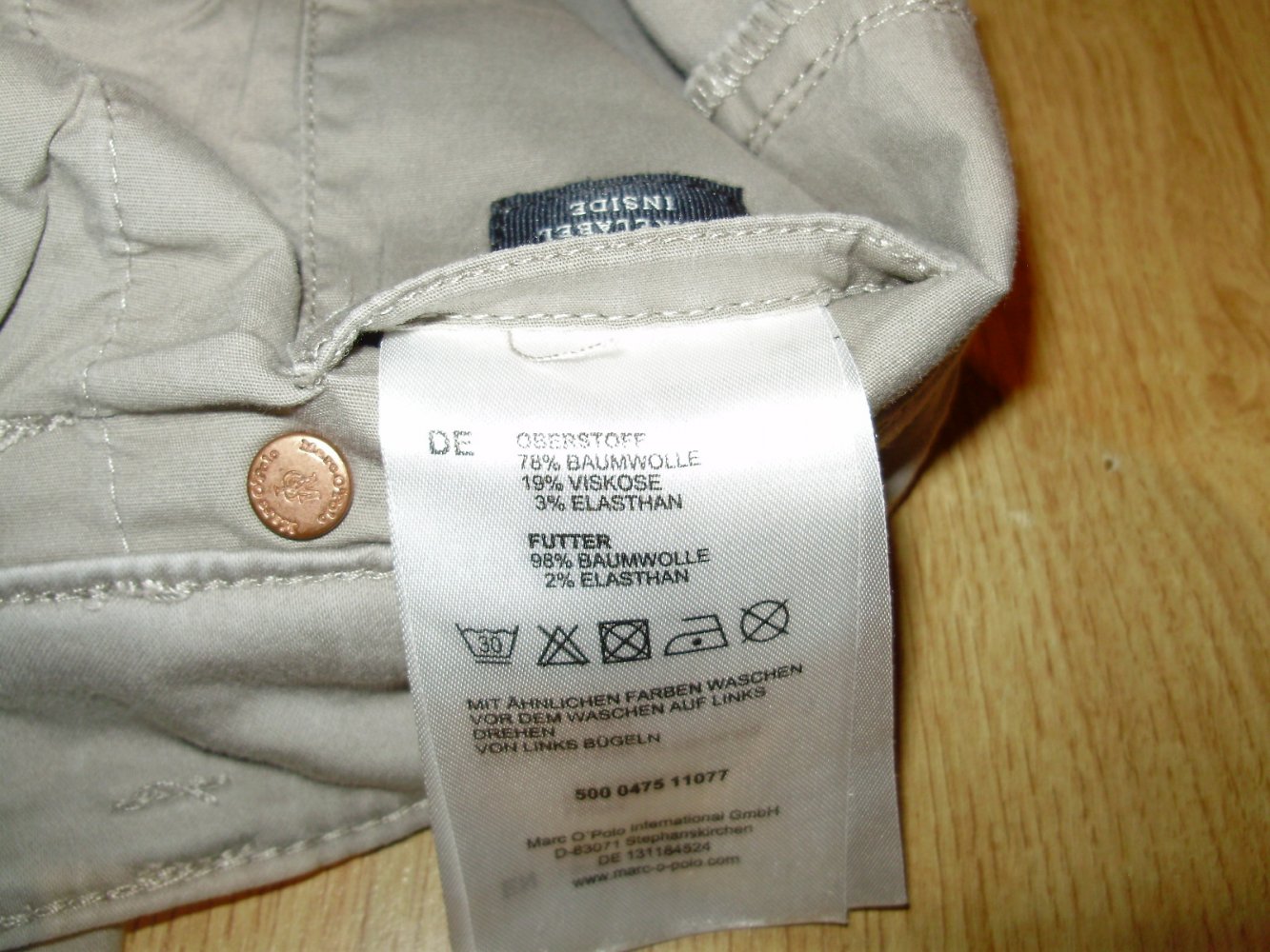 Marc O´Polo Hose Skara Roadtrip hellgrau W 30