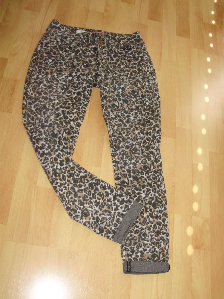 Street one Hose Leo Stretch Brauntöne27 S