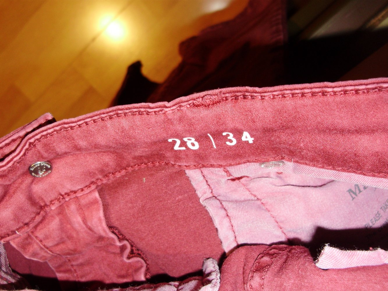 Marc O´Polo Jeans rot Lulea Slim Mid Waist 28 34