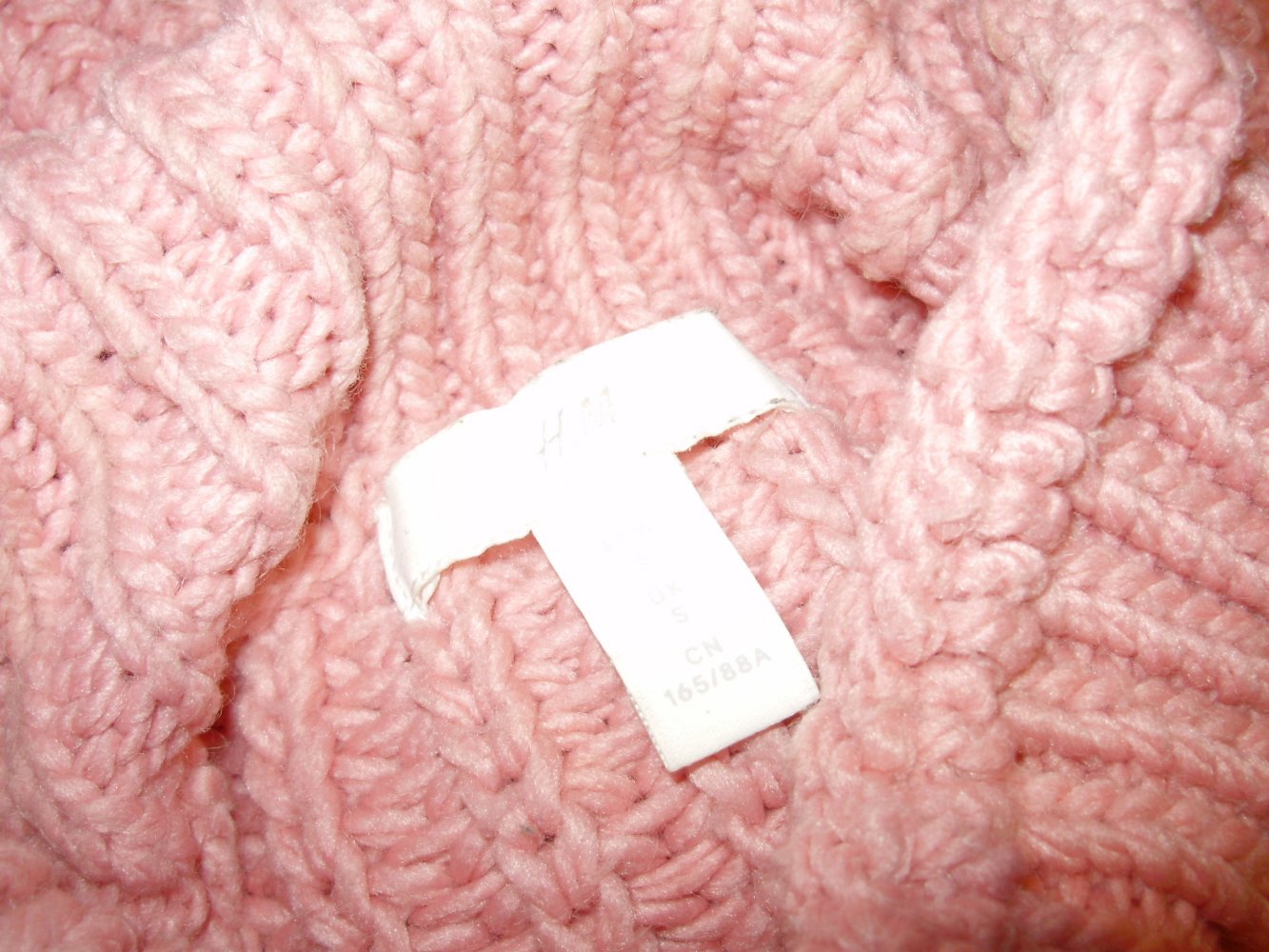 H&M Pullover rosa Stehkragen warm Winter S