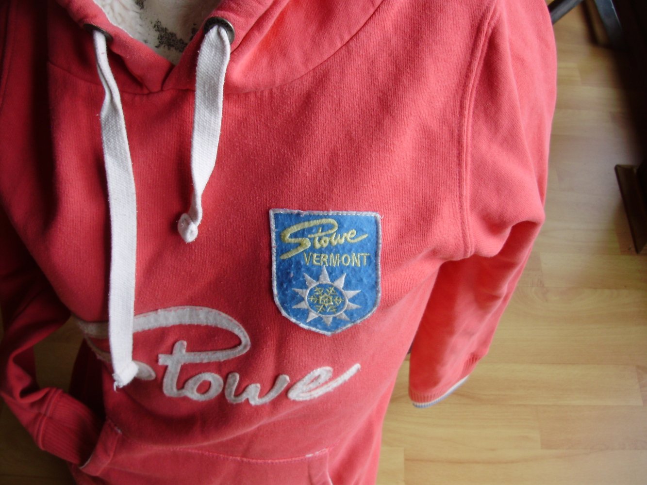 Superfly Hoodie rosa Stowe Vermont Teddy Kapuze M